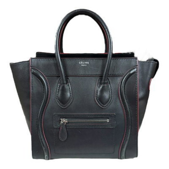 Celine Luggage Handbag Black Leather - Picture 1 of 9